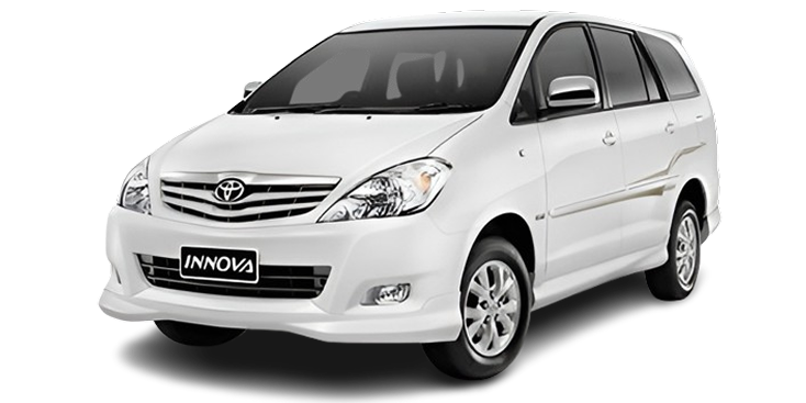 White Innova cab for Ongole outstation trips